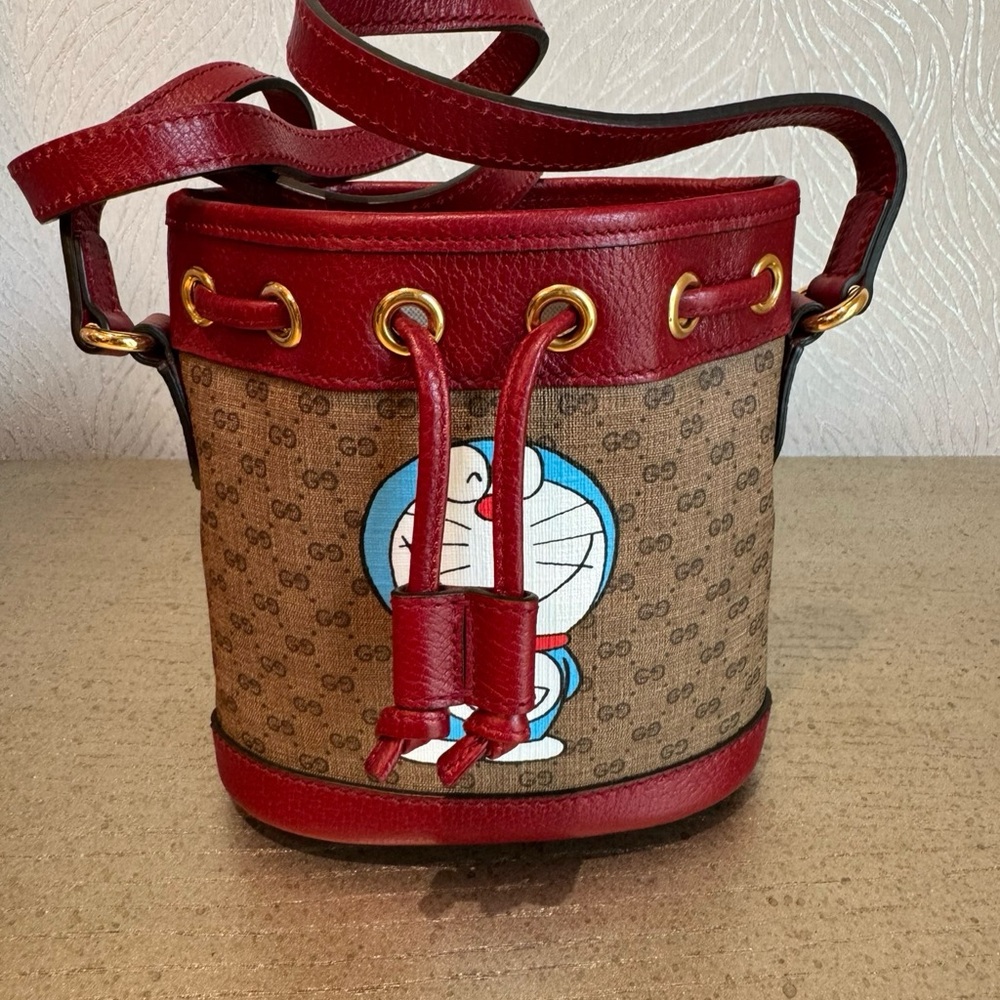 Gucci Red and Brown Crossbody Bag